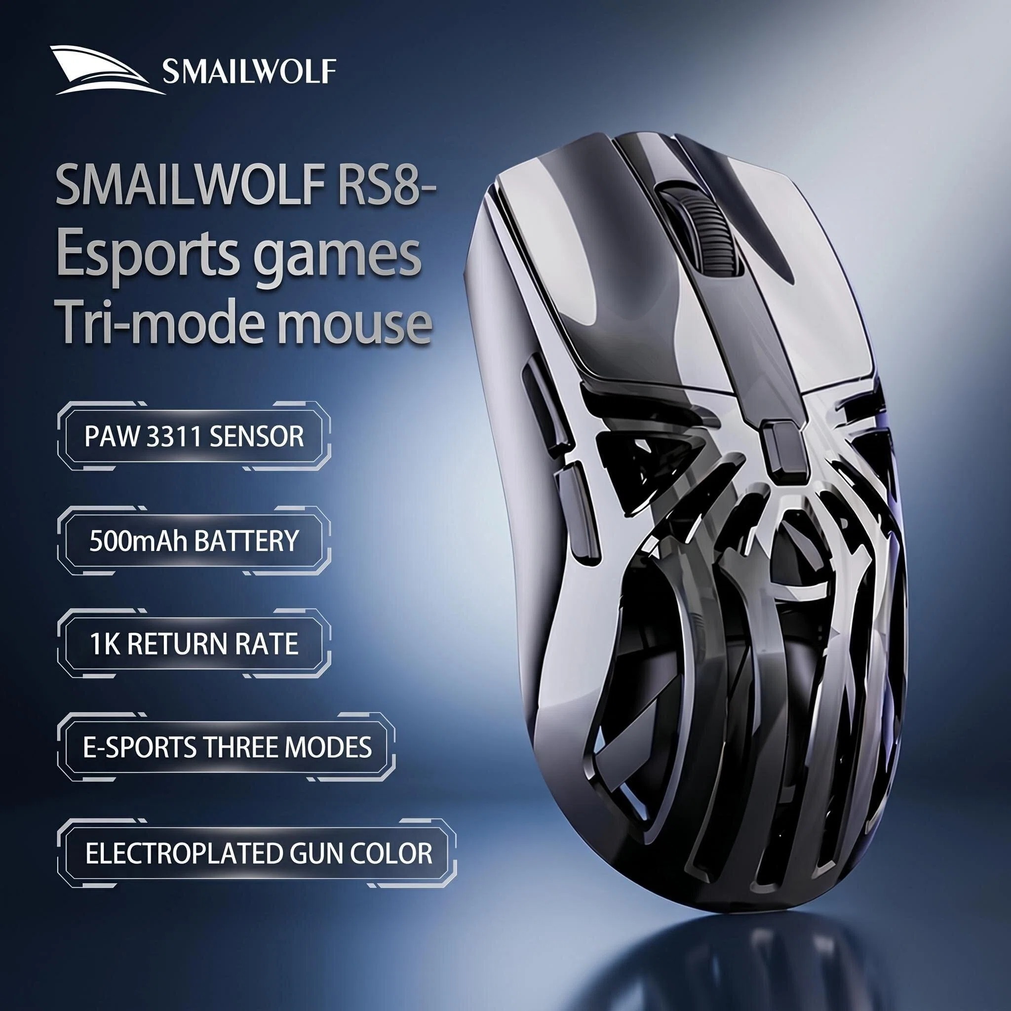 Fitness Journal Planner - SMAILWOLF RS8 Hollow Bluetooth draadloze 2.4G