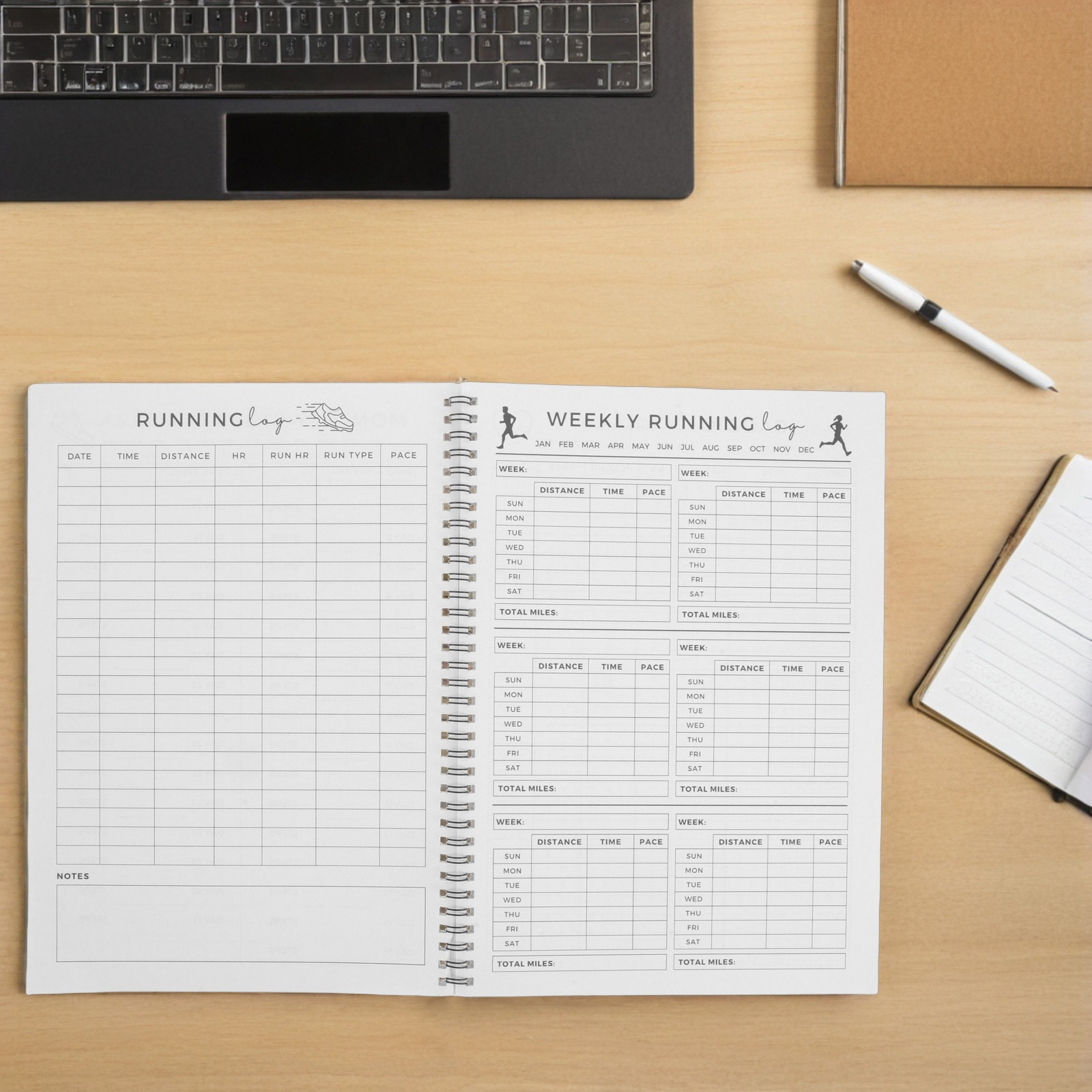 Fitness Journal Planner - Fitnessplanner Fitness Workout Dagboek 11.7x8.5 Workout