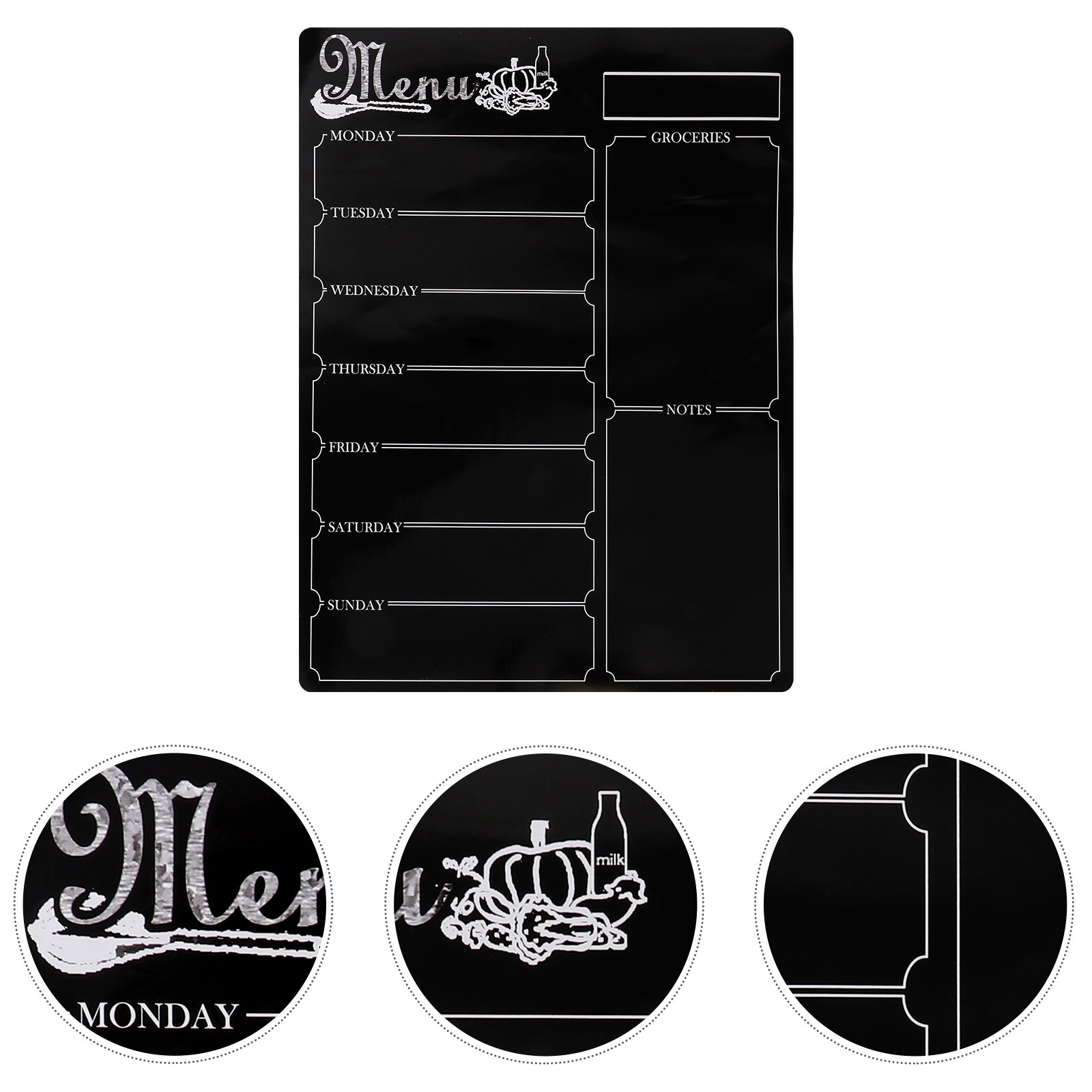 Fitness Journal Planner - Magnetische maaltijdplanner voor de koelkast, wekelijkse