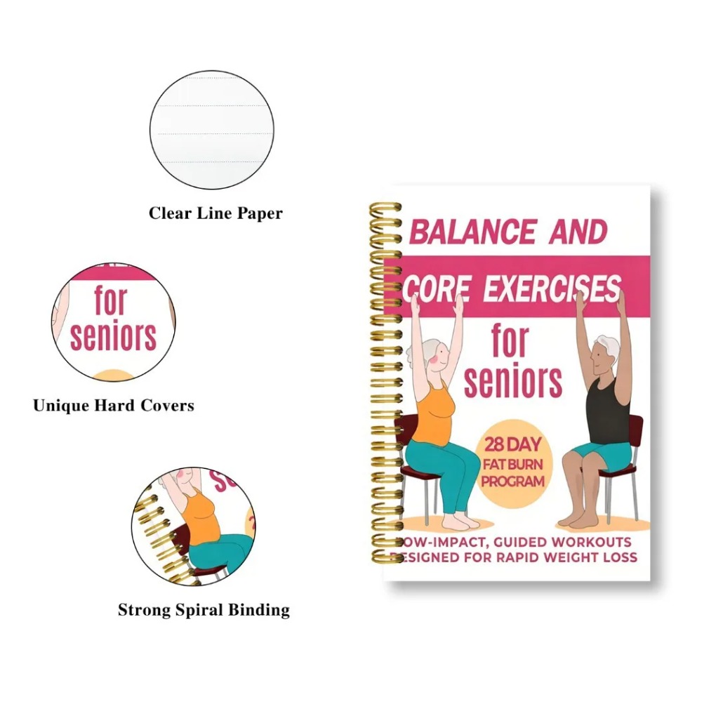 Stoelyoga-oefenboek voor senio - Fitness Journal Planner recensie en prijs