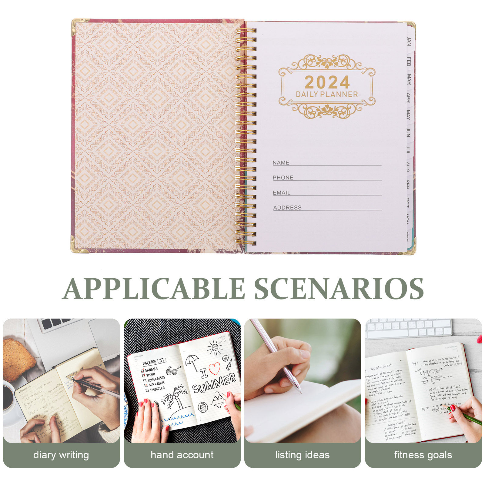 2024 Multifunctionele spiraaln - Fitness Journal Planner recensie en prijs