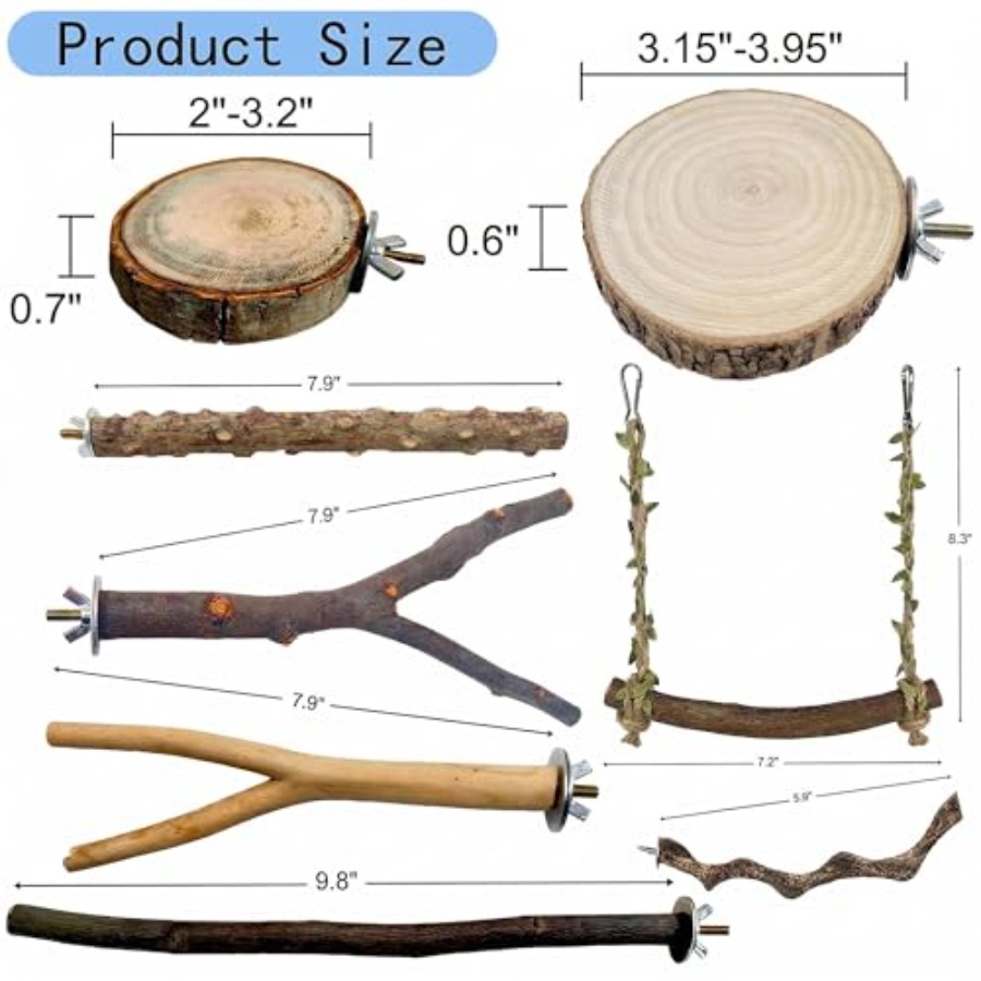 8 stuks natuurlijke houten vog - Health & Wellness Unit recensie en prijs